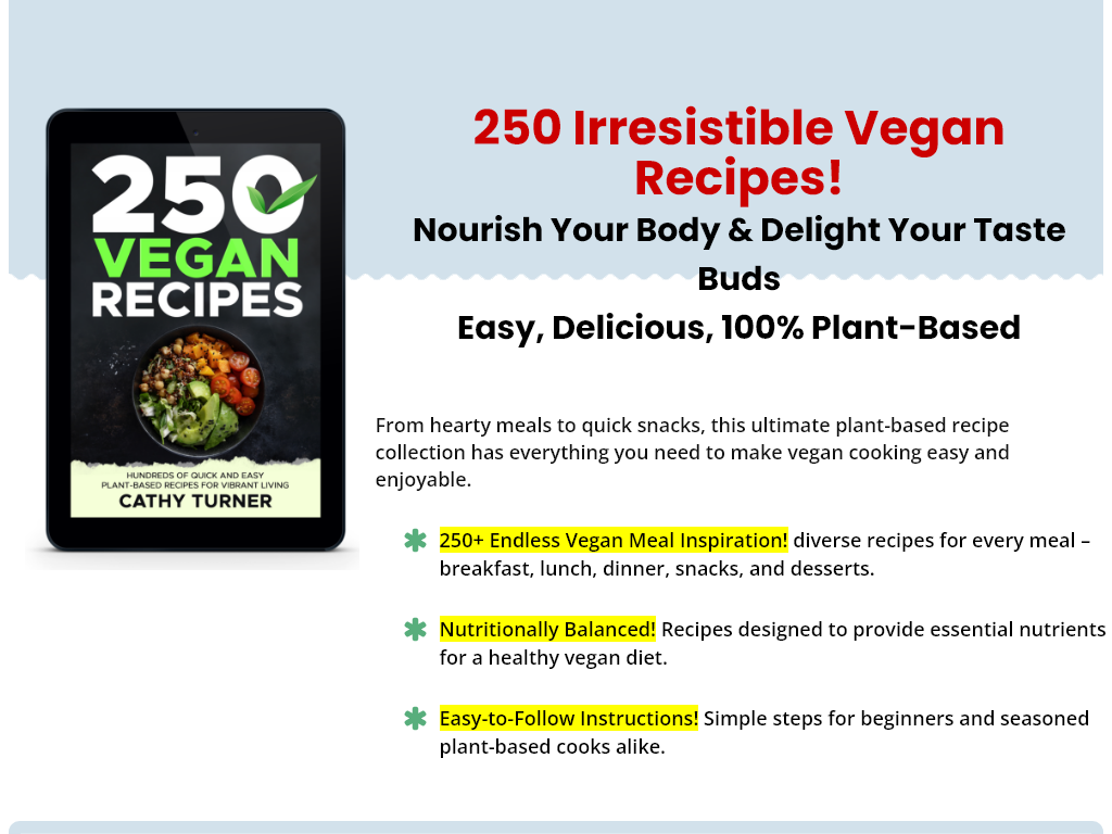 250 VEGAN RECIPES COOKBOOK REVIEW : MY 30 DAY MONEY WASTE?