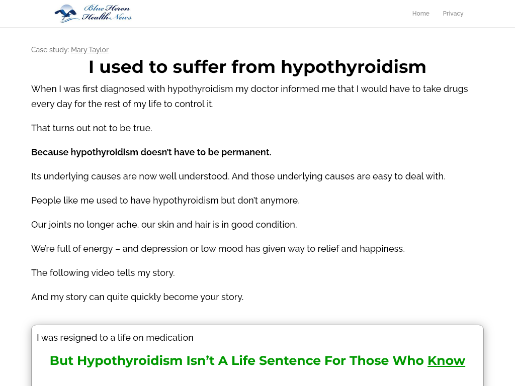 HYPOTHYROIDISM (WEIGHT GAIN) REVIEW – MY 60 DAY USAGE REPORT