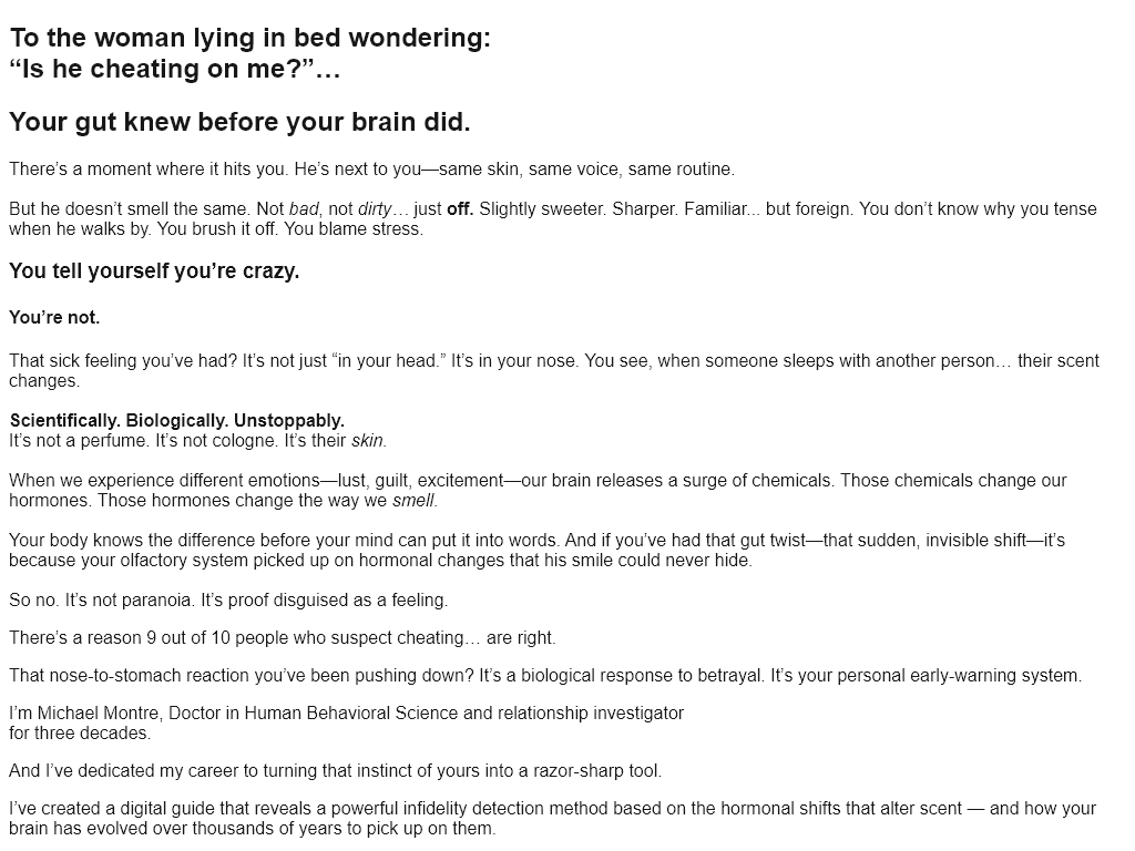 THE CHEATER’S SCENT REVIEW – I MADE A MISTAKE IN THE FIRST WEEK