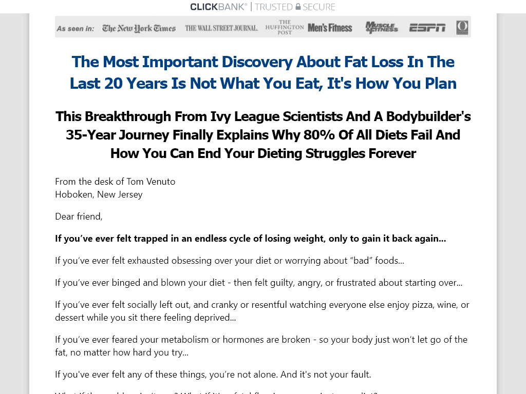 BURN THE FAT MEAL PLANNING GUIDE REVIEW – I AM FINALLY SATISFIED