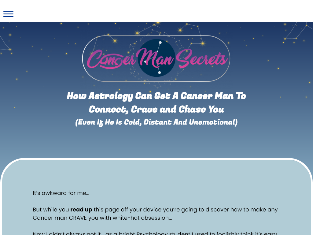 CANCER MAN SECRETS REVIEW | THE CHANGE HAPPENED OVERNIGHT!