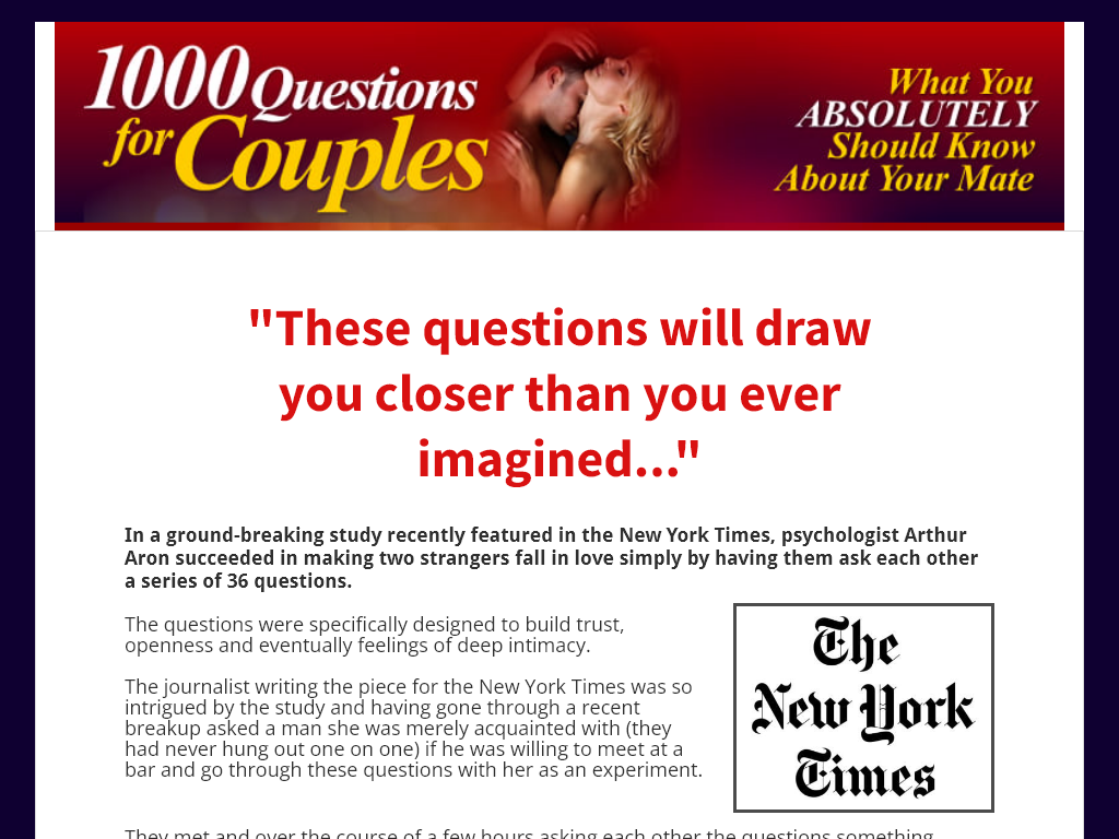 1000 Questions For Couples Review