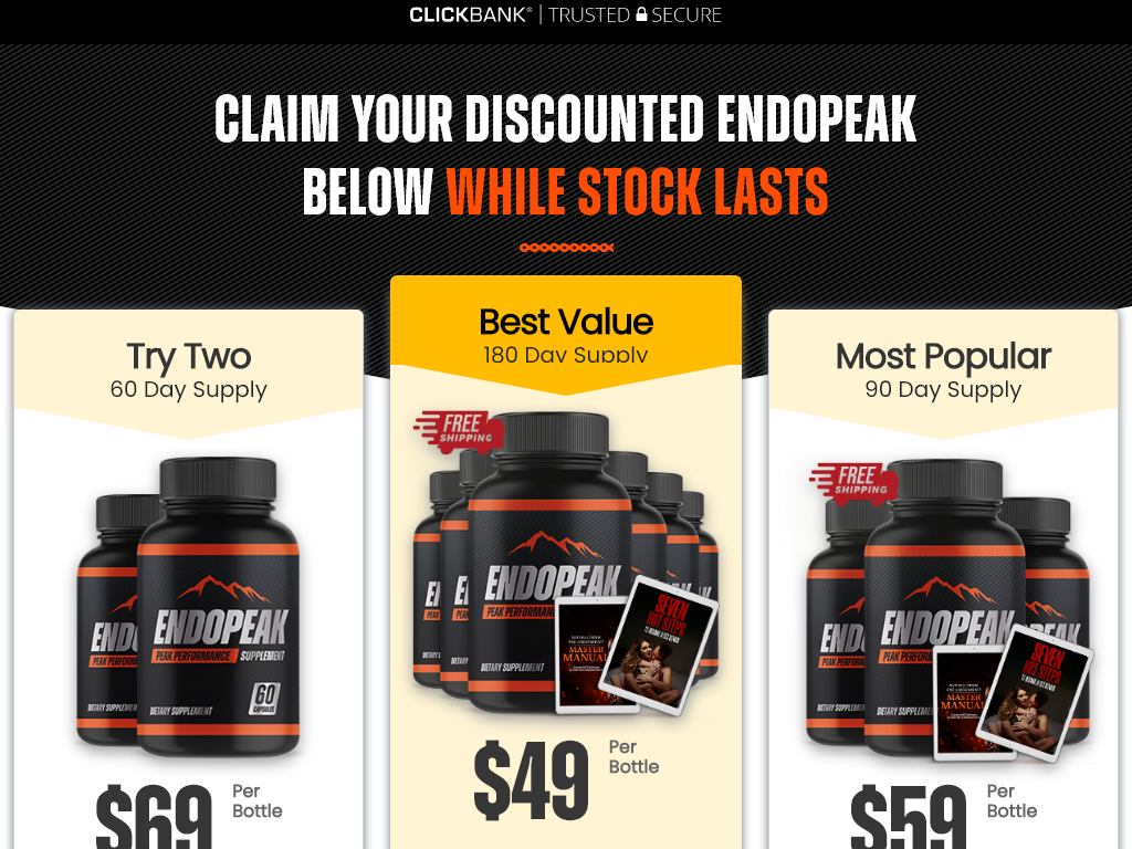 ENDOPEAK REVIEW – MY WEEKLY ROUTINE IS CHANGED