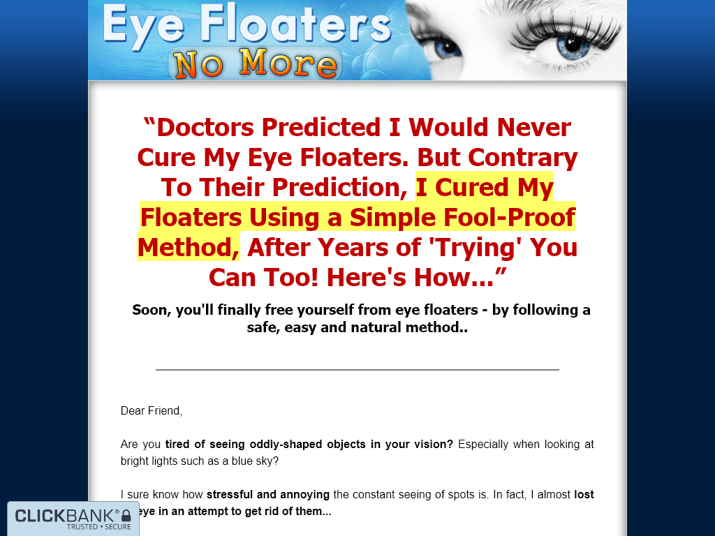 EYE FLOATERS NO MORE REVIEW | 2 WEEKS IN AND I AM OBSESSED