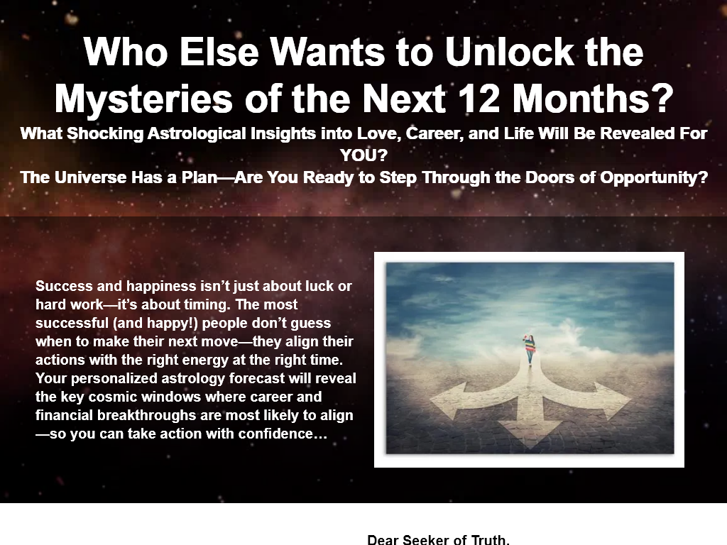 PERSONALIZED FORECASTS REVIEW : MY OVERNIGHT SUCCESS STORY?