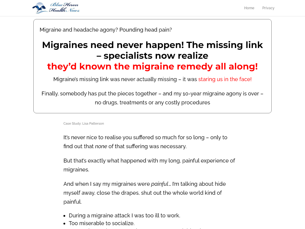 THE MIGRAINE AND HEADACHE PROGRAM REVIEW – MY PERSONAL EXPERIMENT