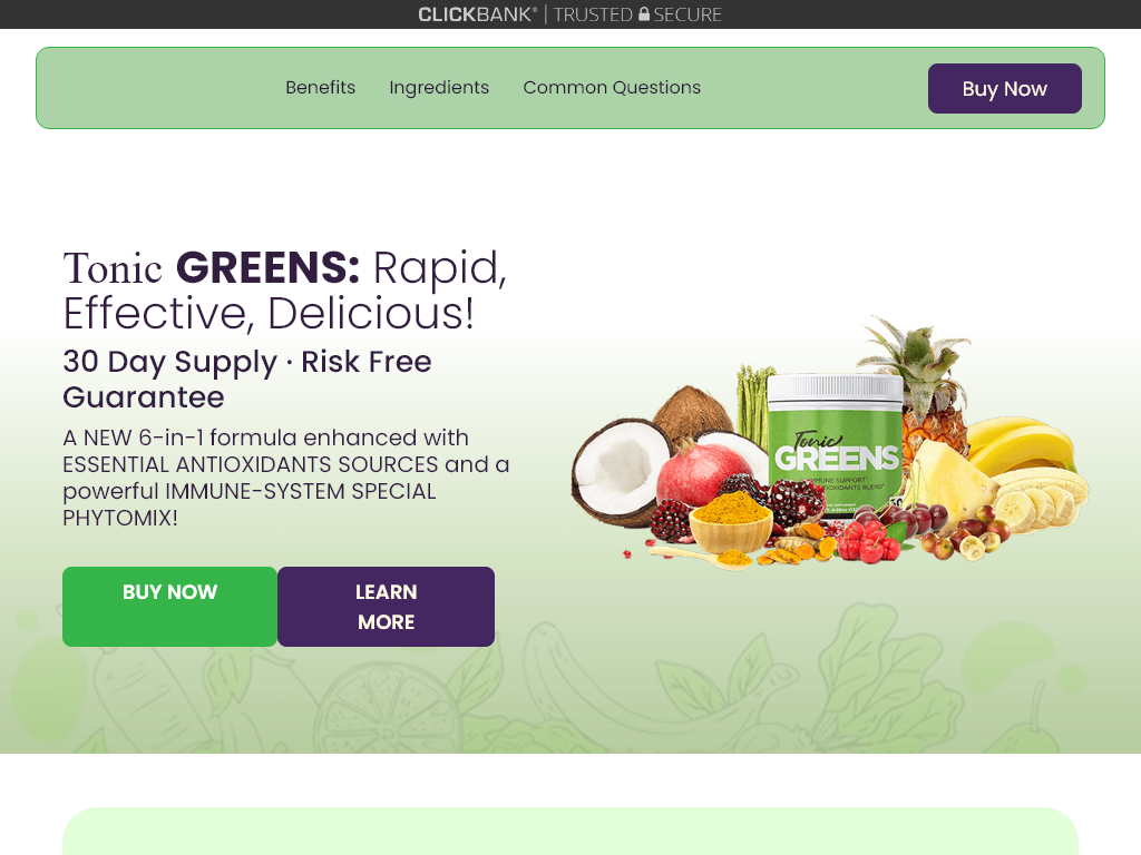 TONICGREENS REVIEW : THE BEST IS YET TO COME