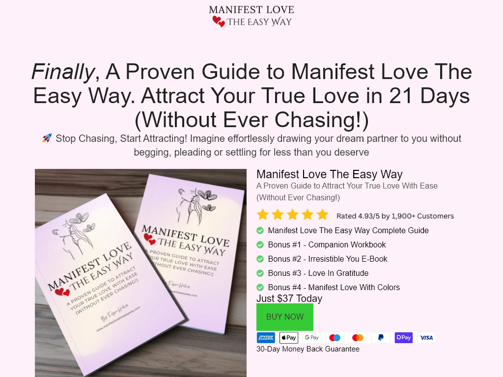 LOVE MANIFESTATION GUIDE REVIEW : THE QUIET REVOLUTION IN MY LIFE