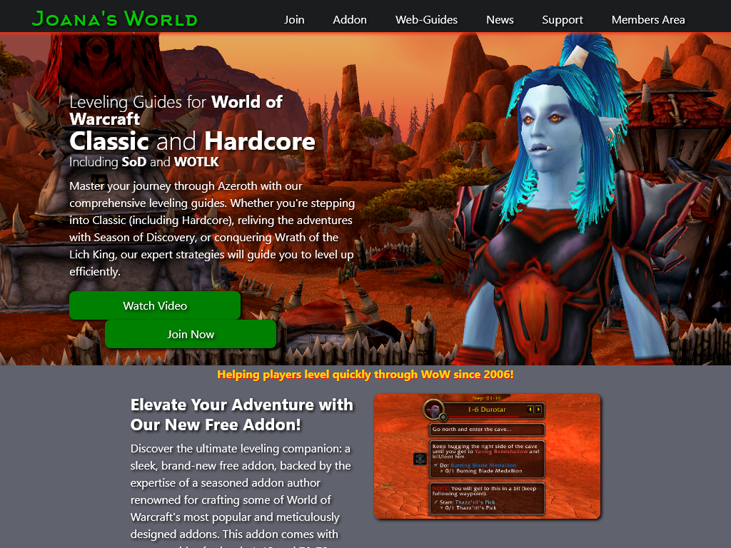 JOANAS 1-60 CLASSIC WOW LEVELING GUIDES REVIEW | THE GLITCH I FOUND ON DAY 2