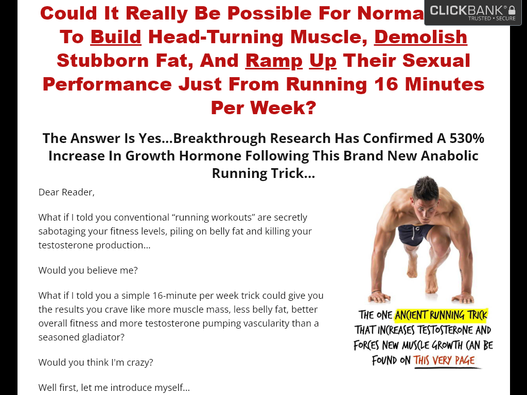 ANABOLIC RUNNING REVIEW : MY OVERNIGHT SUCCESS STORY?