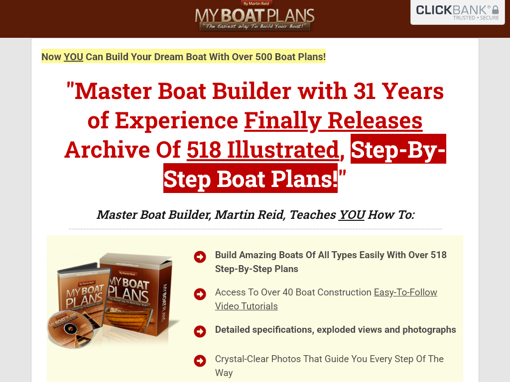 MYBOATPLANS REVIEW | MY COMPLETE USER STORY