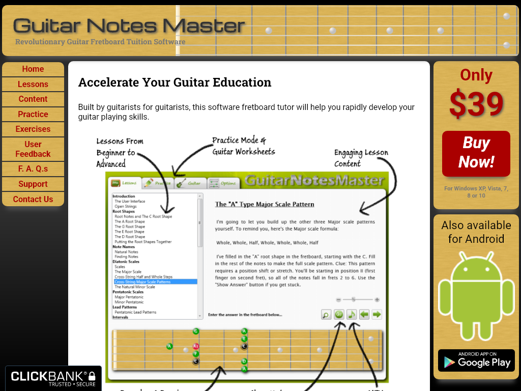 GUITAR NOTES MASTER REVIEW | MY 2 WEEK PERFORMANCE CHART