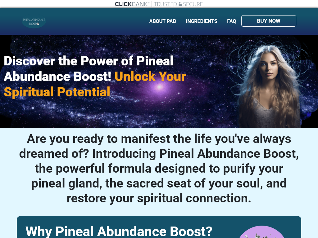 PINEAL ABUNDANCE BOOST REVIEW – THE SIMPLE TRUTH IS HERE