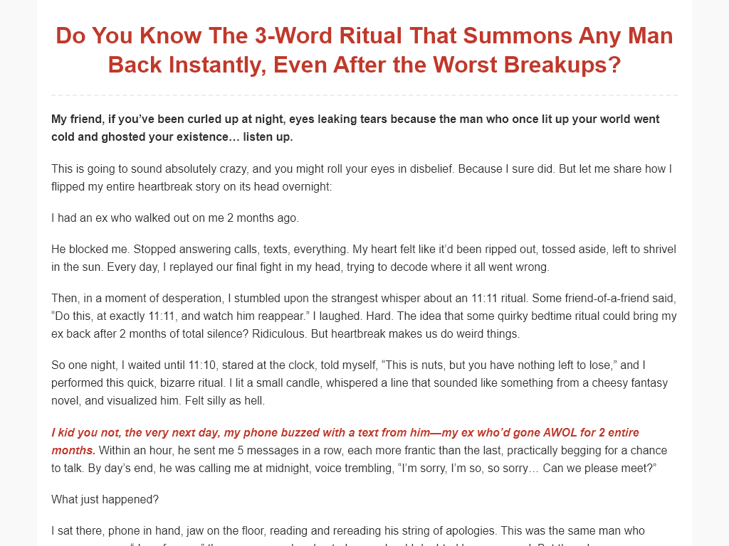 PULL YOUR EX BACK REVIEW – WHY I BOUGHT TWO MORE