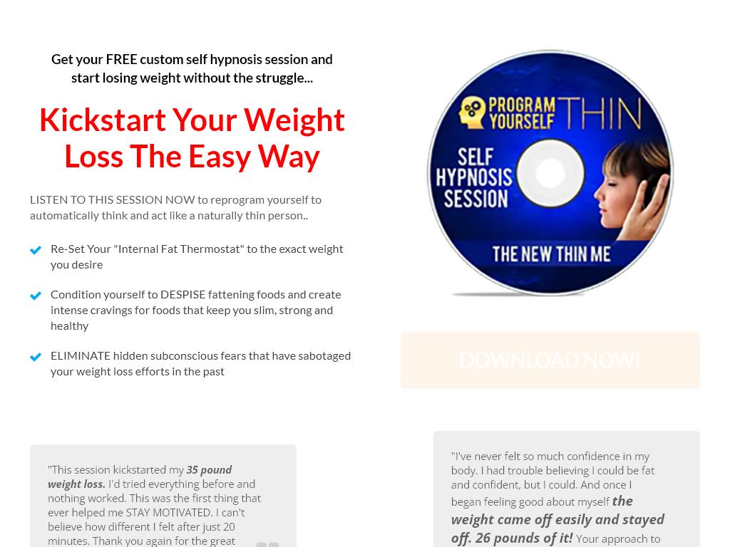 PROGRAM YOURSELF THIN REVIEW – MY 30 DAY REFUND WINDOW TEST