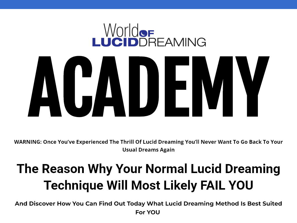 WORLD OF LUCID DREAMING ACADEMY REVIEW : I AM BLOWN AWAY BY THE QUALITY