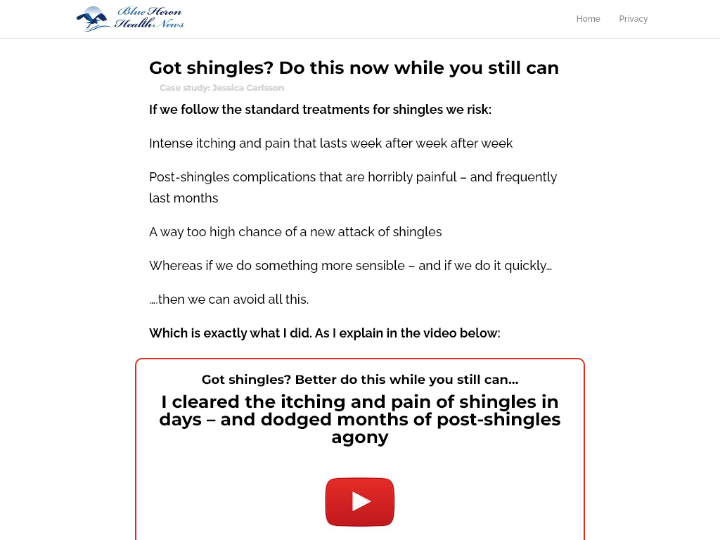 THE SHINGLES SOLUTION REVIEW : MY 30 DAY BEFORE AND AFTER