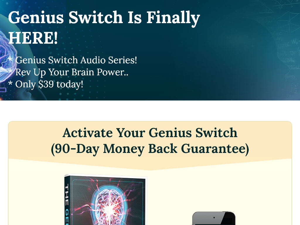 THE GENIUS SWITCH REVIEW – MY 30 DAY TRANSFORMATION
