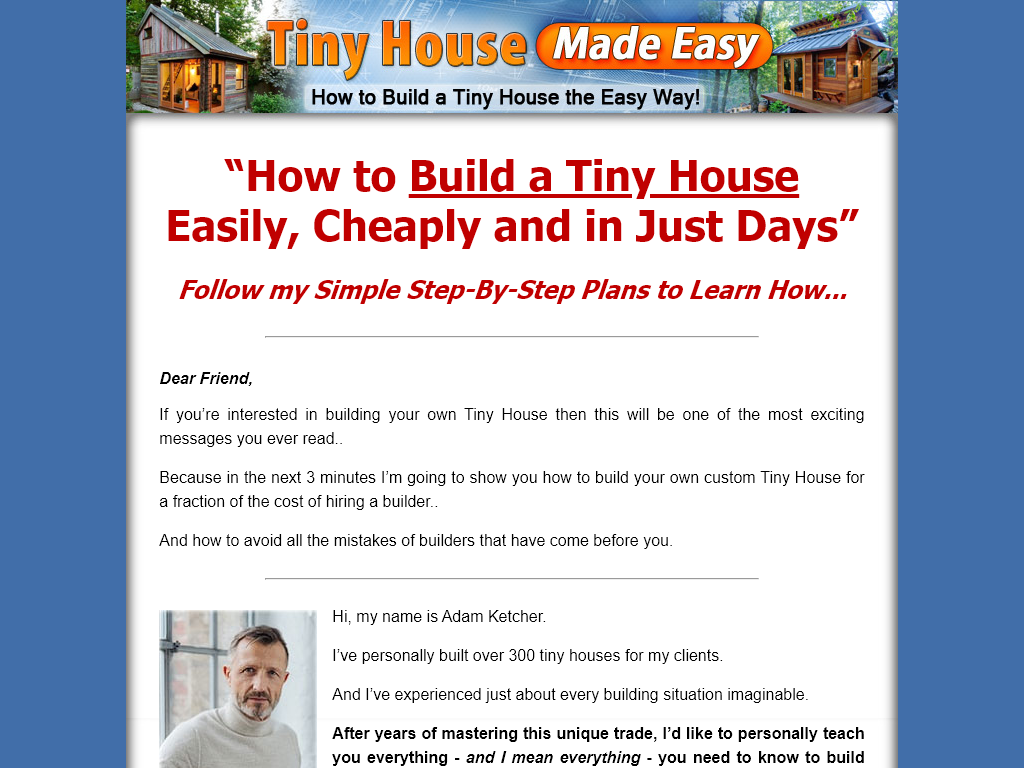 TINY HOUSE MADE EASY REVIEW : MY 48 HOUR HONEST OPINION