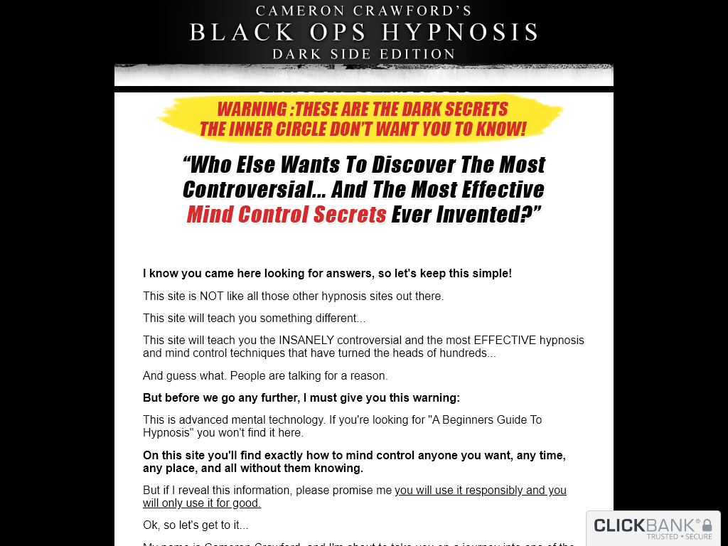 BLACK OPS HYPNOSIS 2.0 REVIEW – HOW IT SUPPORTED MY GOALS